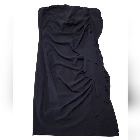 Elisabetta Franchi For Celyn B. LBD Little Black Strapless Sheath Dress Size 46 - Picture 1 of 10